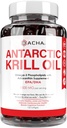Premia Antarktyka Oil Supplement Softgels- 1500 mg z Natural Omega-3, Astaksantyna i fosfolipidy 120 Soft Gels, 180mg EPA i 120mg DHA dla immunologicznego, Wsparcie pamięci, Heart Health Non-GMO