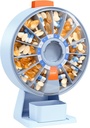 Daviky Pill Dispenser Daily, Duży Pill Organizator z Wall- Monted lub Stand Use, 14 Dni Pill Container, Push Button Design, Cotygodniowe Pill Box dla witaminy, Medycyna, Suplement, Olej rybny (niebieski)