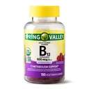 Dolina Wiosna Dorośli Gummy Witamina B12, Wsparcie metabolizmu, Naturalny aromat owoców, 100 Gummies