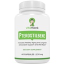 VitaMonk Pterostilbene 150mg kapsułki Brak sztucznych wypełniaczy - Soy Free Trans- Pterostilbene Suplement, który promuje zdrowe starzenia i długowieczności - 60 Veggie- Czapki - Ulepszony Resveratrol
