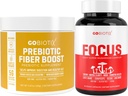 GOBIOTIX Brain & Gut Wellness Bundle: Focus Mushroom Complex 90 Kapsułki + Fiber Supplement 35 Sługi