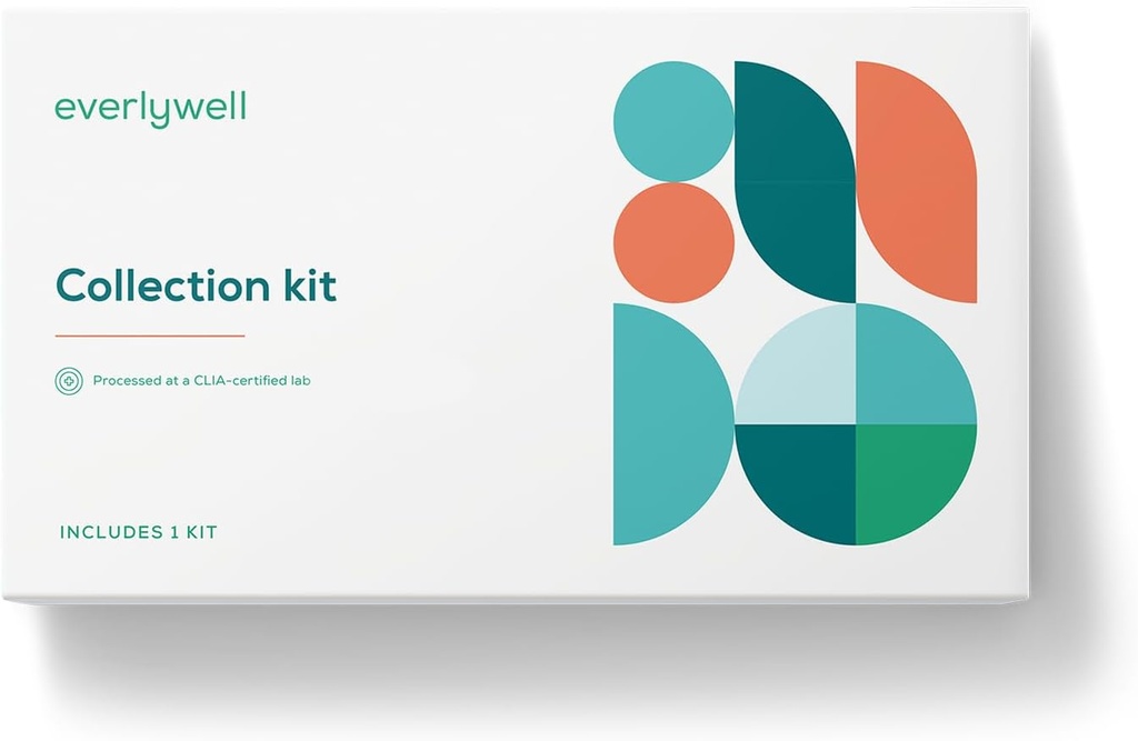 Everlywell Thyroid Test - At-Home Collection Kit - Dokładne wyniki z laboratorium Certified w ciągu dni - Wiek 18 +