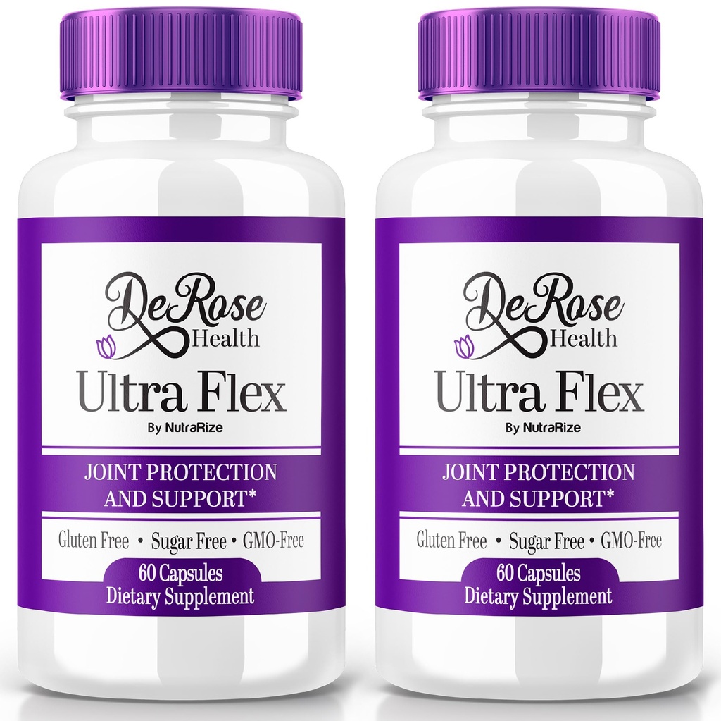 (2 opakowania) Ultra Flex kapsułki, Advanced Joint Supplement Supplement, Ultra Flex Natural Joint Health Formula, Max Siła Pills for Joint Wellness and Mobility, UltraFlex witaminy Recenzje (120 kapsułki)