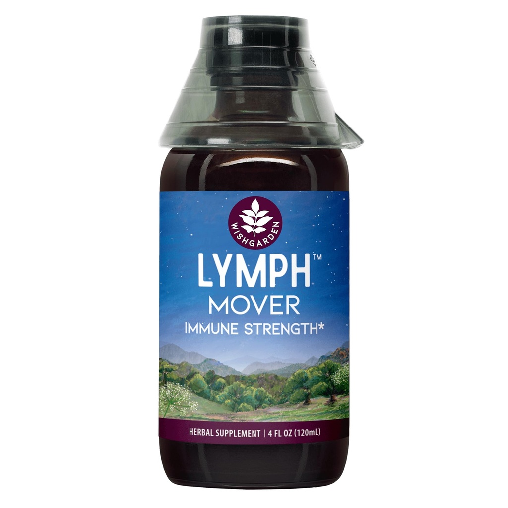 WishGarden Herbs Lymph Mover Immune Strength - Naturalne ziołowe odcieki limfatyczne i Lymphatic Cleanse Supplement z Echinacea do wsparcia immunologicznego, Wspiera zdrowe funkcji układu limfatycznego, 4oz