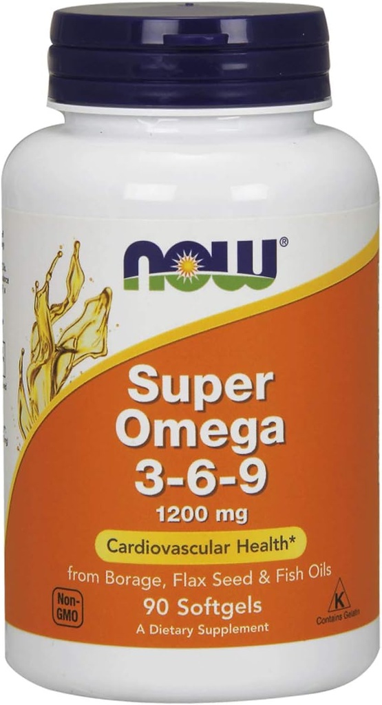 Teraz żywność - Super Omega 3- 6- 9 1200 mg. - 90 Softgels