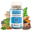 Siła i przyprawy - Wsparcie dla tarczycy, Suplement jodu z Maca Root, Sea Kelp, Brazylia Orzechy i Ashwagandha, 60 Kapsułki