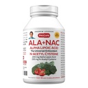 ANDREW LESSMAN ALA + NAC Alpha Lipoic Acid with N- Acetyl- Cysteina 60 Kapsułki - Ultra- Wysoka potencja, Przeciwutleniające Wsparcie dla układu nerwowego, Serce, Mózg, Wątroba, Nerki, Płuca, Energia. Brak dodatków
