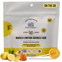 MommaBear Nudności & Motion choroby Lollipops - Non-GMO Lemon & Ginger Candy dla Nudności - Organiczne Lollipops dla dzieci 3 + & Kobiety w ciąży, aby złagodzić zdumienie - Dzieci podróży Essentials (5 Pack)