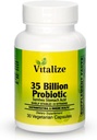 UVitalize - 35 Billion PROBIOTIC 124; Probiotyki dla kobiet i mężczyzn 124; Probiotyka z 8 Płyny probiotyczne 124; Wsparcie metabolizmu i zdrowia trawiennego 124; Vegan Probiotic Kapsułki dla wszystkich 124; 30 Kapsułki wegetariańskie