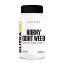 NutraBio Horny Goat Weed Extract Supplement, 500mg - dla obu mężczyzn i kobiet, Pomaga wspierać energię i witalność, 90 Kapsułki warzyw