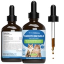 Pet Wellbeing Smooth BM Gold for Dog & Cats - Zaparcia Relief & Stool Softener, Wspiera zdrowe Movement Bovel - Natural Herbal Supplement 4 oz (118 ml)