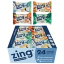 Zing Dzieci Bary protein Variety Pack, Gluten Free 100 Calorie Mini Bary z wysokim białkiem, Wegan Nutrition Bars, Wolne rośliny mleczne Białko oparte - 24 liczba