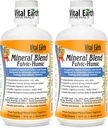 Vital Earth Minerals Fulvic Humic Mineral Blend Liquid 2- Pack - Suplement kwasu Fulvic z 70 + Minerały śladowe, Elektrolity do odzyskiwania, Balance & Energy, 32 Oz Ea + 1 Oz Cup Ea