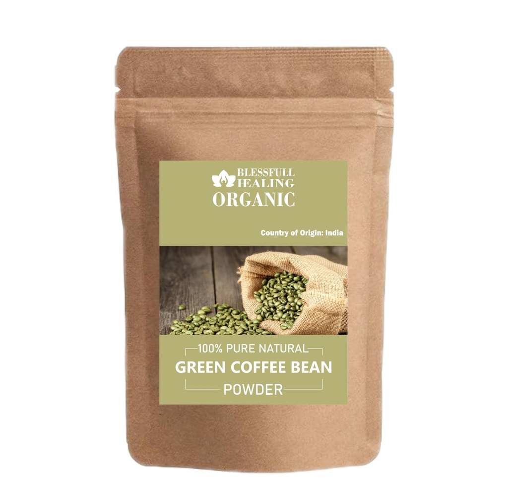 Organiczny zielony proszek do kawy 100% Czysty naturalny 100 Gram / 3.52 oz