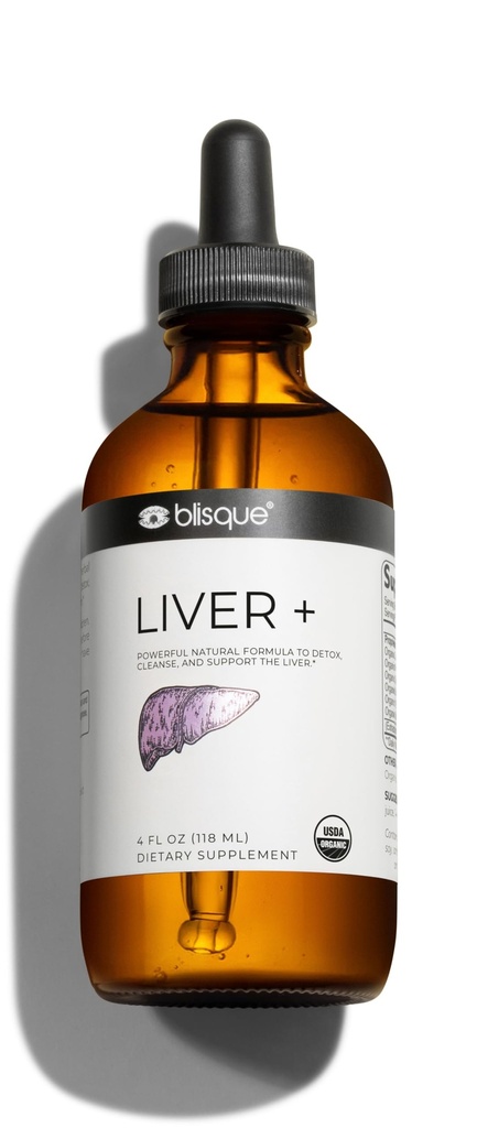 Blisque - Organic Liver Supplement Complex Supplement to Detox, Cleanse i Napraw Wątroby 124; Doctor- Zatwierdzone 124; Naturalne Składniki 124; Mleko Thistle i Dandelion Root Budapest 124; 4 Ounce Budapest 124; 118 Sługi