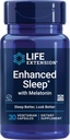 Przedłużenie życia Ulepszony sen z melatoniną - Melatonina Sleep Supplement for Restful Sleep and Healthy Skin & More - Gluten- Free, Non-GMO, Vegetarian - 30 kapsułki