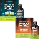 Żaba Paliwo Power Energized Protein & Ultra Energized Pre Workout Shot Bundle, 1500mg Beta Alanine, 15 g Białko Nano- hydrolizowane Kolagen trawy, Pre & Post Workout, 1.2 oz Pakiety, 48 Pack