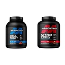 MuscleTech Kreatyna jednowodny proszek Cell- Tech Kreatyna proszek & n Proszek Nitro- Tech Serwatka izolat białka i peptydy 124; Mleko czekolada, 4 Funt (Opakowanie po 1), 40 Służenie