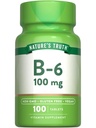 Nature 's Truth B6 Witamina 124; 100 mg 124; 100 Tabletki 124; Wegan, Non-GMO & Gluten