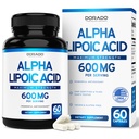 Alpha Lipoic Acid 600mg per Serving 60 Kapsułki - Pothent Antioksydant for Neuropathy and Cardiovical Health (ALA Supplement) - Trzecia strona Tested, Non-GMO, Gluten Free, Vegan & USA Made