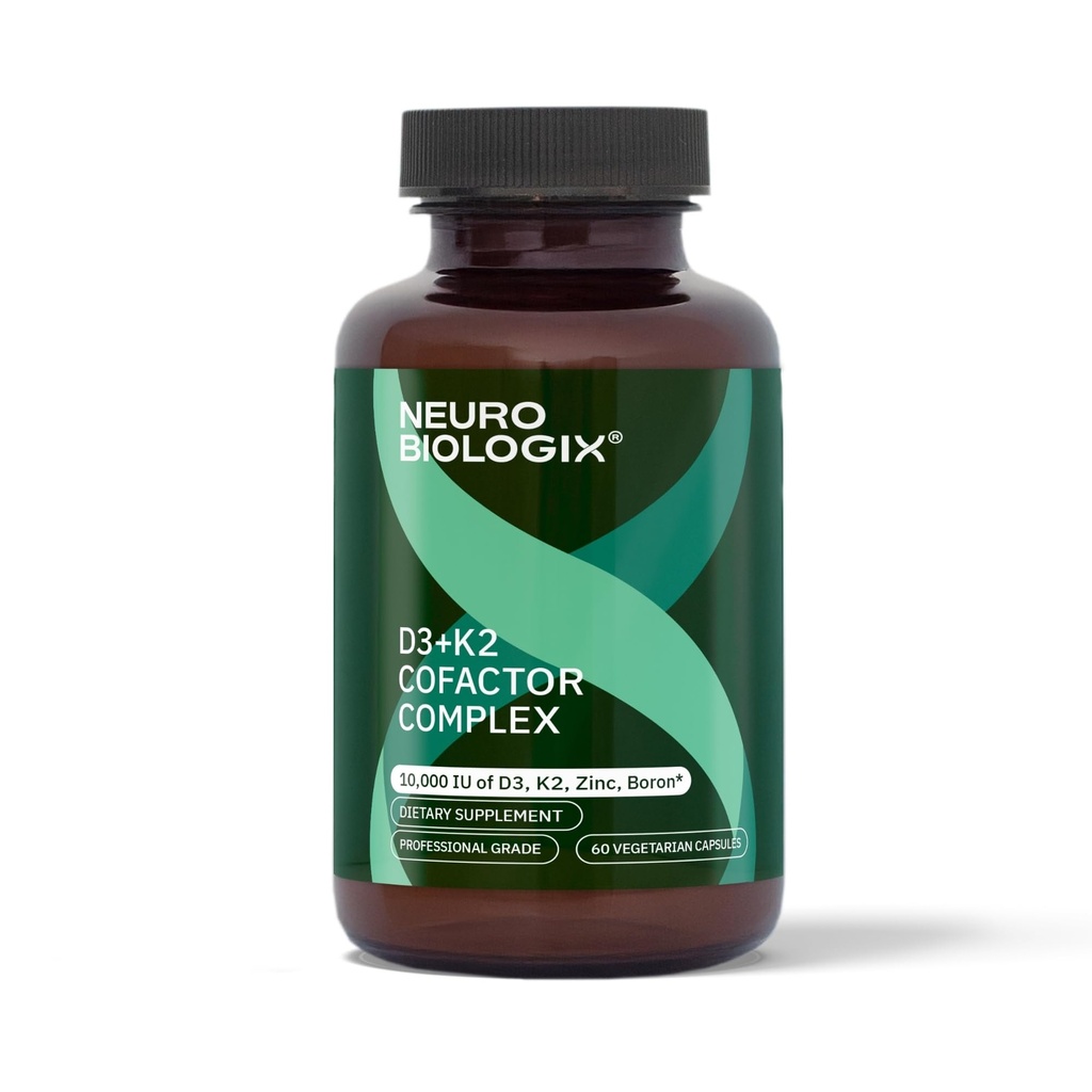 D3 + K2 Cofactor Complex - Pomaga maksymalnie zwiększyć korzyści witaminy D dla kości, serca i wsparcia immunologicznego - w połączeniu z witaminą D3, K2 (vitaMK7 ®), cynkiem i borem w celu promowania efektywnej utylizacji wapnia - 60 Kap