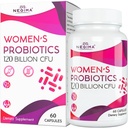 Negima Menopauza Suplementy dla kobiet, 120 Miliard CFU Probiotyki dla kobiet, 13- in-1 Zioła i kompleks botaniczny, dla Menopauzy - 60 Czapki