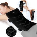 REVIX Extra duży lód Pack for Back, 13 "x 21" wielokrotnego użytku żel zimny Pack Wrap for Full Back, Hip, i Leg Relief, XXL Cold Compress for Muscle Sociency, Zmęczenie, i Codzienne odzyskiwanie, czarny