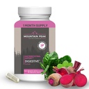 Mountain Peak Nutritionals Digestive Enzymes & Probiotics for Gut Health & Bloating Relief - Advanced Trawienie Suplement w / 12- Strein Probiotic Blend & Betaine HCl (90 Kapsułki wegetariańskie)