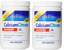 21 Century Wapnia Citrate Plus D Maksimum Cappets, 400 Count (Opakowanie po 2)