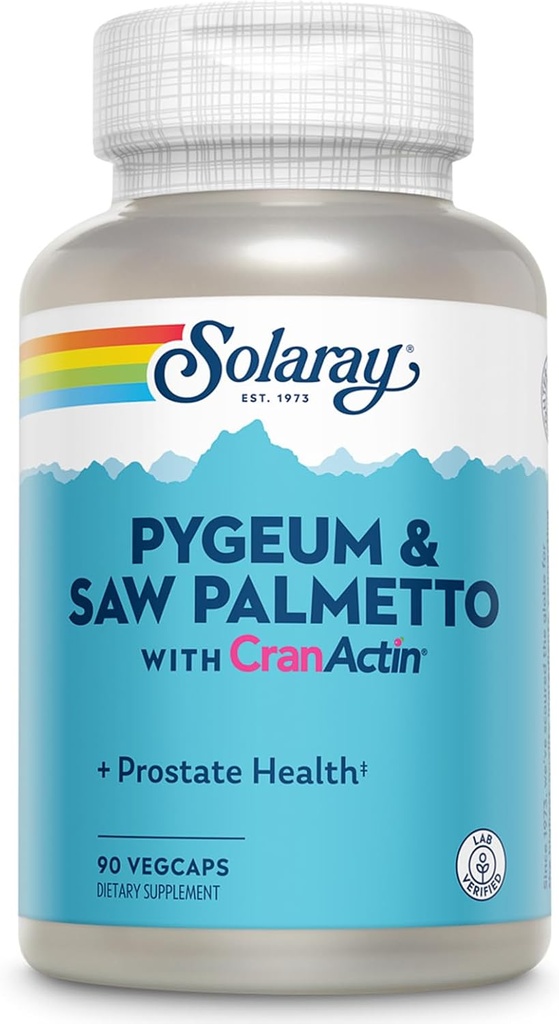 Solaray Pygeum i Saw Palmetto z dodatkiem Cranactin, 90