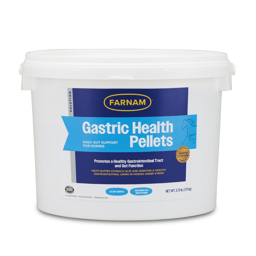 Farnam Gastric Health Pellets, Daily Gut and Digestive Health Supplement for Horses pomaga utrzymać zdrową trakturę żołądkowo- jelitową i Gut Function