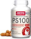 Jarrow Fixas PS100 Fosfatydyloseryna 100 mg, Suplement diety dla zdrowia mózgu i wsparcia ksenofobii, 30 Softgels, 10- 30 Day Supply