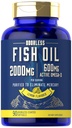 Carlyle Fish Oil 2000mg Bis 124; 600mg Omega 3 Supplement for Men & Women Bis 124; 90 Odorless Softgels Bis 124; Lemon Flavored 124; Non-GMO and Gluten Free