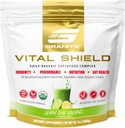 Granite Nutrition Vital Shield - USDA Organic Superfood Zielone z Grzybów & Tart Cherry - Wsparcie energii, Immune Function & Digestive Health - Lemon Lime Flavor (30 Służenia)