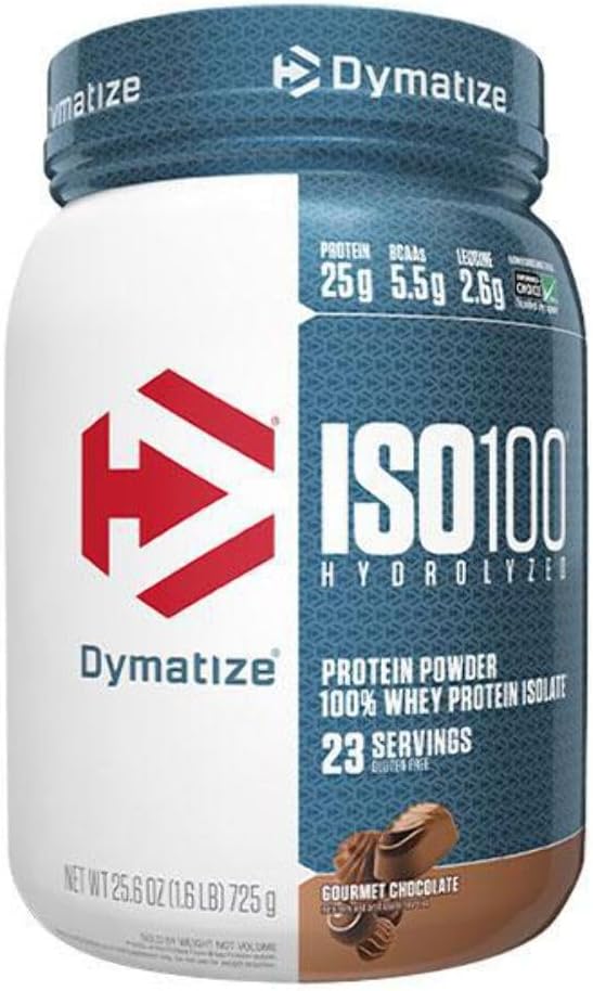 Dymatyzacja ISO 100 Hydrolizowany izolat białka serwatki - Czekolada smakoszy 1.6 lbs