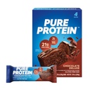 Czyste bary białka, wysoki poziom białka, odżywcze przekąski do wsparcia energii, niski cukier, gluten wolny, czekolada Deluxe, 1.76 oz., Pack of 4