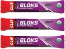 CLIF BLOKS - Przeżuwacze energii - Wisienka górska - Nie-GMO - Żywność roślinna - Szybkie paliwo do jazdy na rowerze i biegania - Przekąski do treningu (2.1 Pakiet unce, 3 Count)