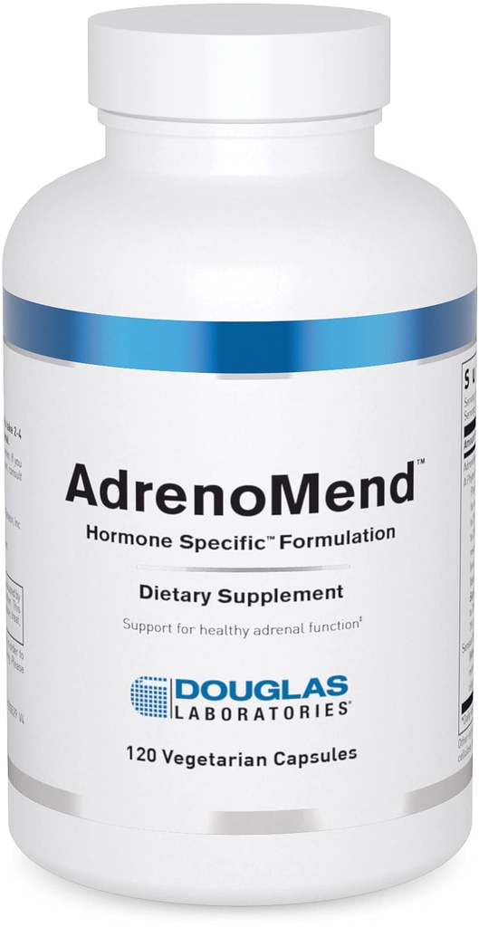 Douglas Laboratories AdrenoMend - Rhodiola Herbal Supplement - Wsparcie nadnerczy - Z Ashwagandha, Bacopa Monnieri, & Inne Adaptogeny - Non-GMO - 120 Kapsułki wegetariańskie