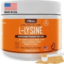 iHeartCats L- Lysine dla kotów - Suplement immunologiczny i oddechowy dla kotów - Kichanie kotów i uciekanie z nosa - L- Lizyna w proszku z kotem Nip - Kurczak & Łosoś Flavor