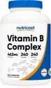 Nutricost witaminy B Complex 462mg, 240 Kapsułki - z witaminą C - Kompleks energetyczny