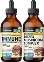 BIO KRAUTER immunologiczny grzyb nalewka 4 Fl. Oz. & Dozen grzyb nalewka 4 Fl. Oz.