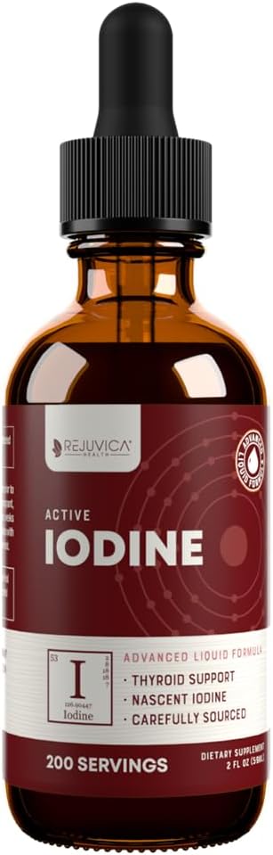 Aktywny jod - Nascent Jod Drops - Liquid Delivery for Better Absorption - Wspiera zdrową energię, Witalność, & Poziomy jodu