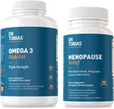 Dr. Tobias Omega 3 Fish Oil and Menopause Relief for Women, Endocrine Support with Essential Omega 3s, Hot Flashes and Night Sweats Supplements, Non-GMO