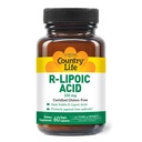 Country Life R- Alpha Lipoic Acid Complex 300mg - Alpha- Lipoic Acid 270mg & R- Lipoic Acid 30mg - Antioksydant Support - No Yeast, Corn, Wheat, Soy, Gluten, Milk - Alpha Lipoic Acid Supplement
