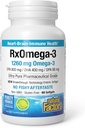 Naturalne czynniki RxOmega-3, Naturalne wsparcie zdrowia serca z DHA i EPA, Daily Dietary Supplement, 60 Softgels