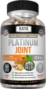 Kaya Naturals Platinum - Nature Made Bioperine, Glukozamina, Turmeric z Boswelii, Zdrowe właściwości przeciwutleniacze, Kurkumina Turmerowa 1334mg - 60 Kapsułki