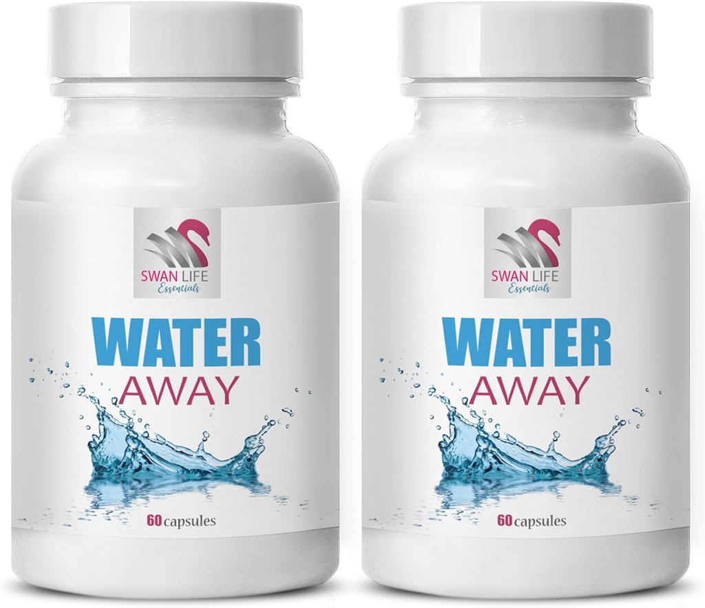 Kompleks diuretyczny - WATER AWAY - Water balance, Natural support, wellness, Diuretic formula, Water support, Natural fluid balance, Diuretic capsules, Fluid balance, Diuretic capsules 2 Bot 120 Caps