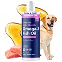 Uczciwe Łapy Wild Alaskan Salmon Oil for Dogs & Cats - Omega 3 Fish Oil Supplement for Skin, Coat, Joint & Heart Health - Naturalne, zrównoważone sourced, 16 oz