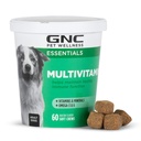 GNC Zwierzęta domowe Essentials Pies Multivitamin Miękkie Chews, Salmon Oil Dog Supplement in Bacon Flavor, Immune Booster i skóry i Coat Support Chewable z witamin i minerałów, 60 Count