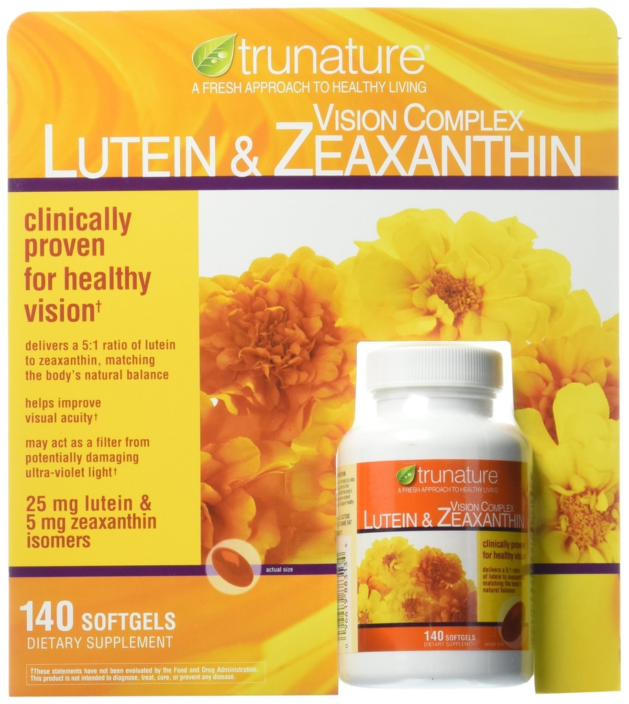 TruNature Vision Softgels Kompleks Luteina i suplement Zeaksantyny, 140